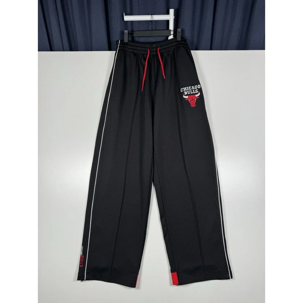 + RARE Vintage Reebok Chicago Bulls NBA Fusion Warm Up Track Pants Y2K Black XL